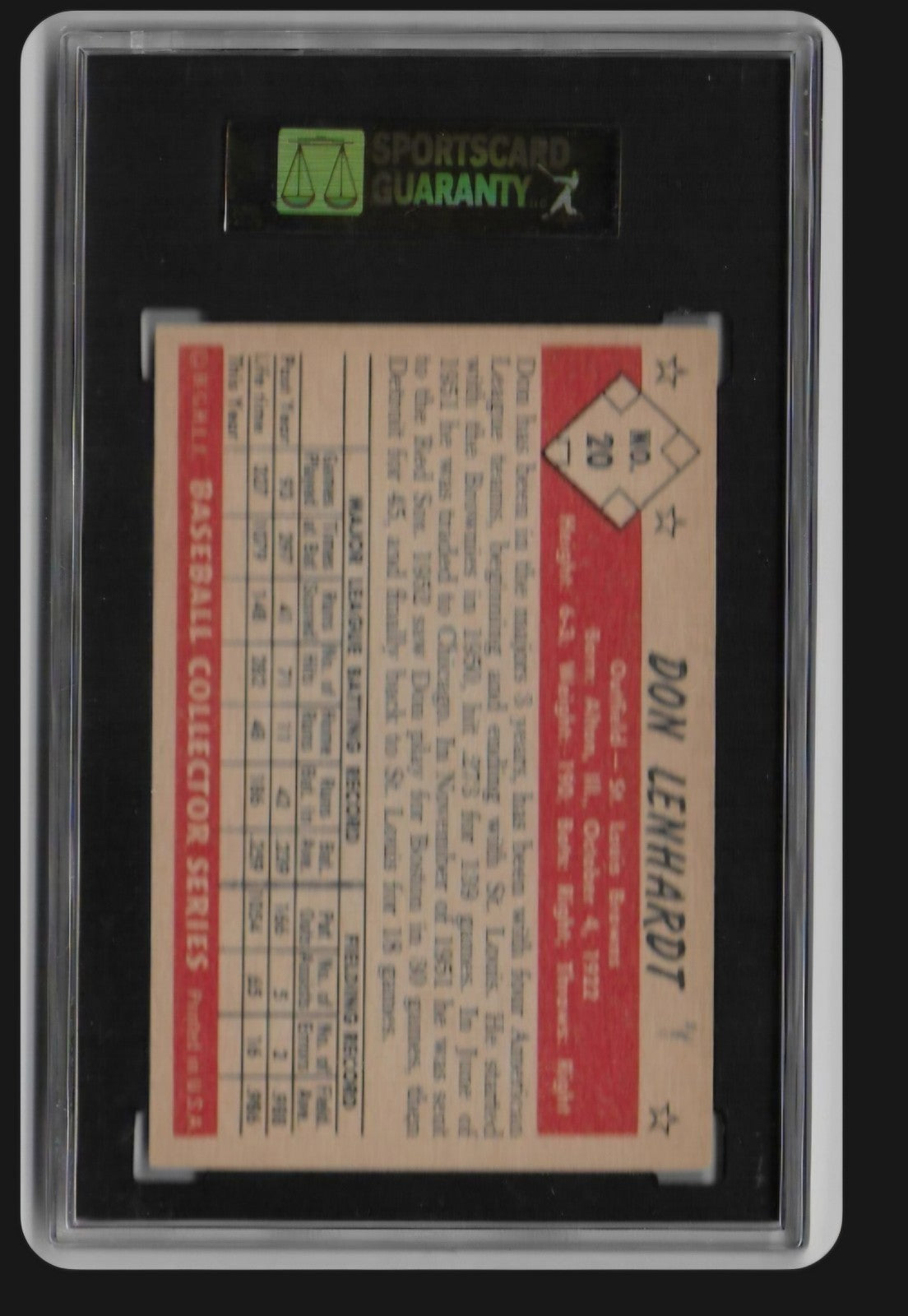 1953 Bowman Color - Don Lenhardt #20 SGC 7
