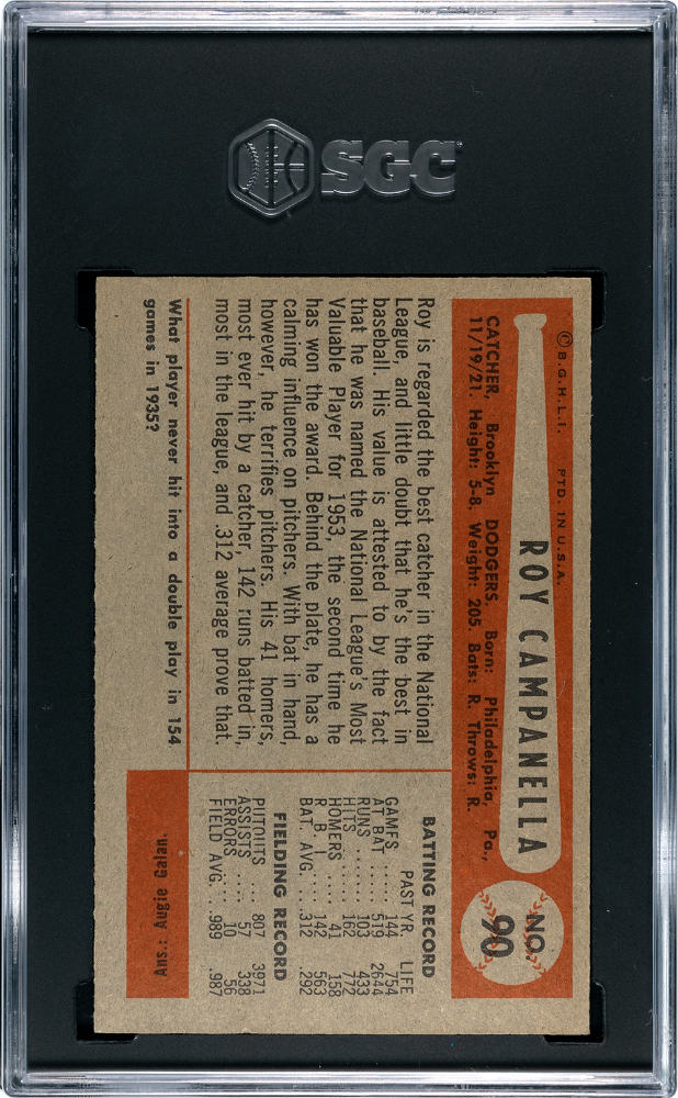 1954 Bowman Roy Campanella #90 SGC 7