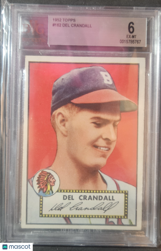 1952 Topps Del Crandall #162 BVG 6