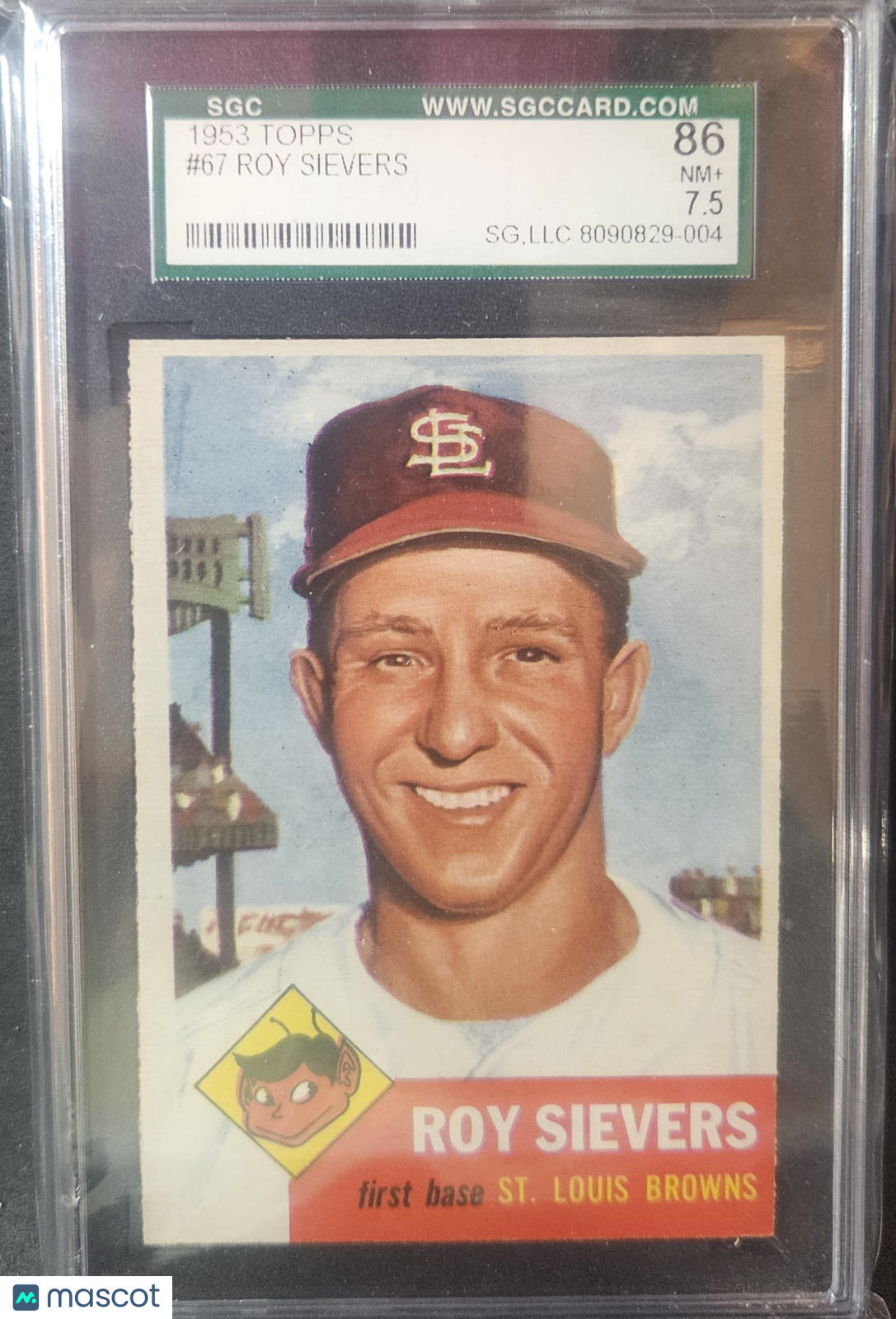 1953 Topps Roy Sievers #67 SGC 7.5