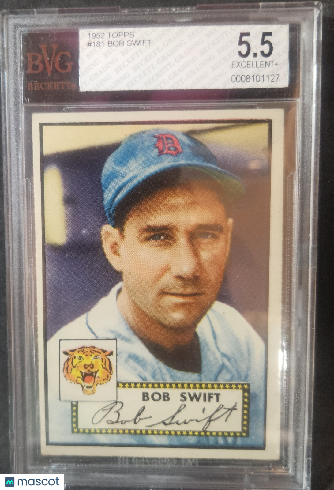 1952 Topps Bob Swift #181 BVG 5.5