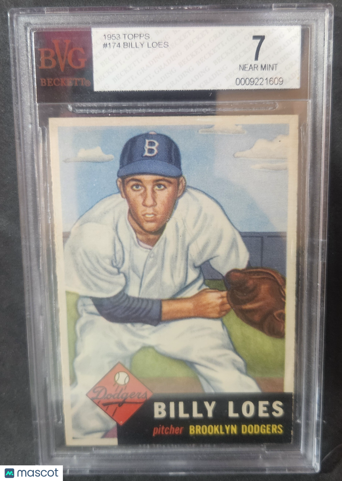 1953 Topps Billy Loes #174 BVG 7