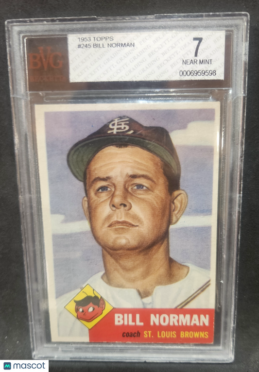 1953 Topps Bill Norman #245 BVG 7