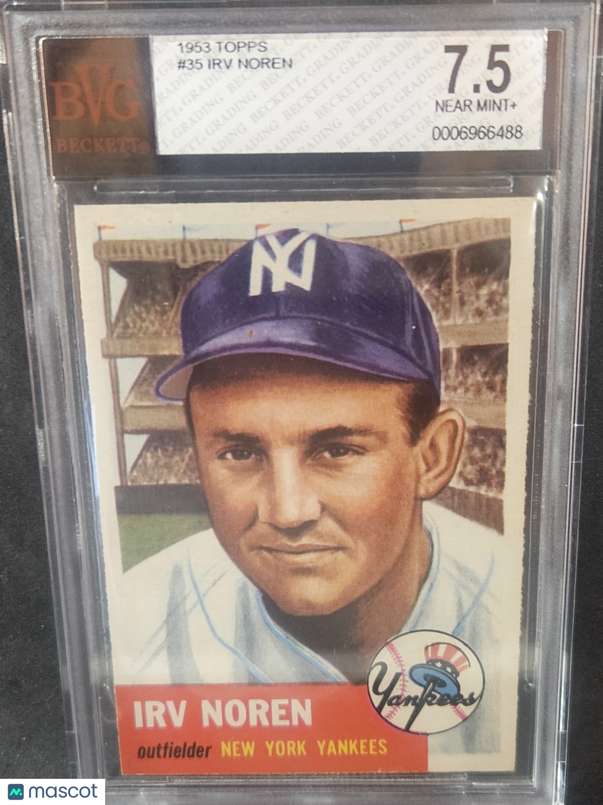 1953 Topps Irv Noren #35 BVG 7.5