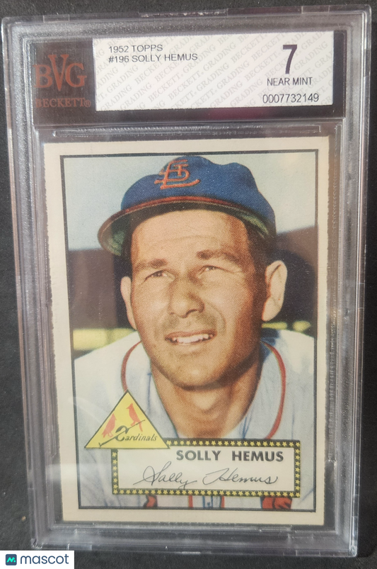 1952 Topps Solly Hemus #196 Rookie BVG 7