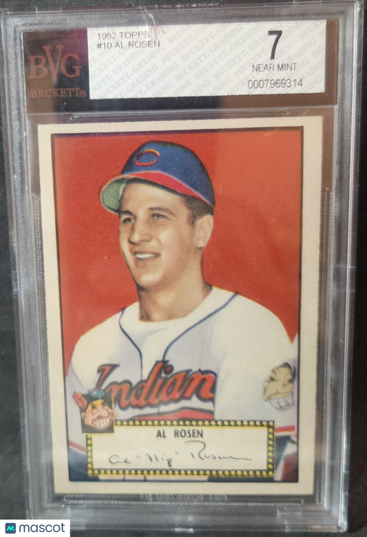 1952 Topps Al Rosen #10 BVG 7