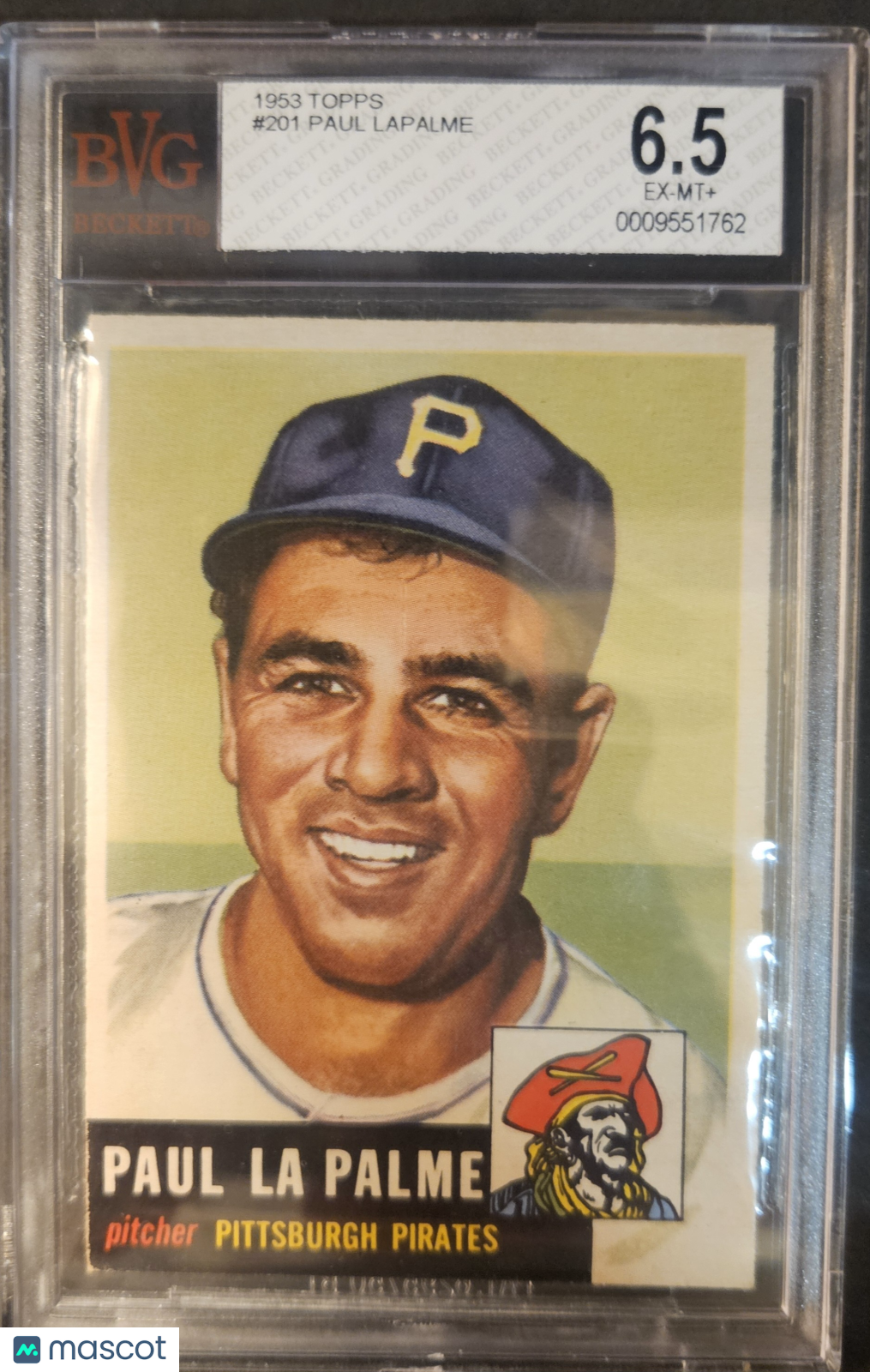 1953 Topps Paul LaPalme #201 BVG 6