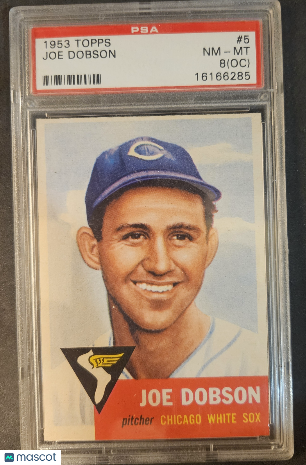 1953 Topps Joe Dobson #5 Oc PSA 8