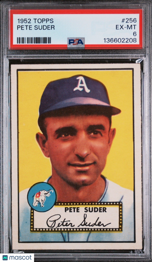 1952 Topps - Semi-High # Pete Suder #256 Psa 6