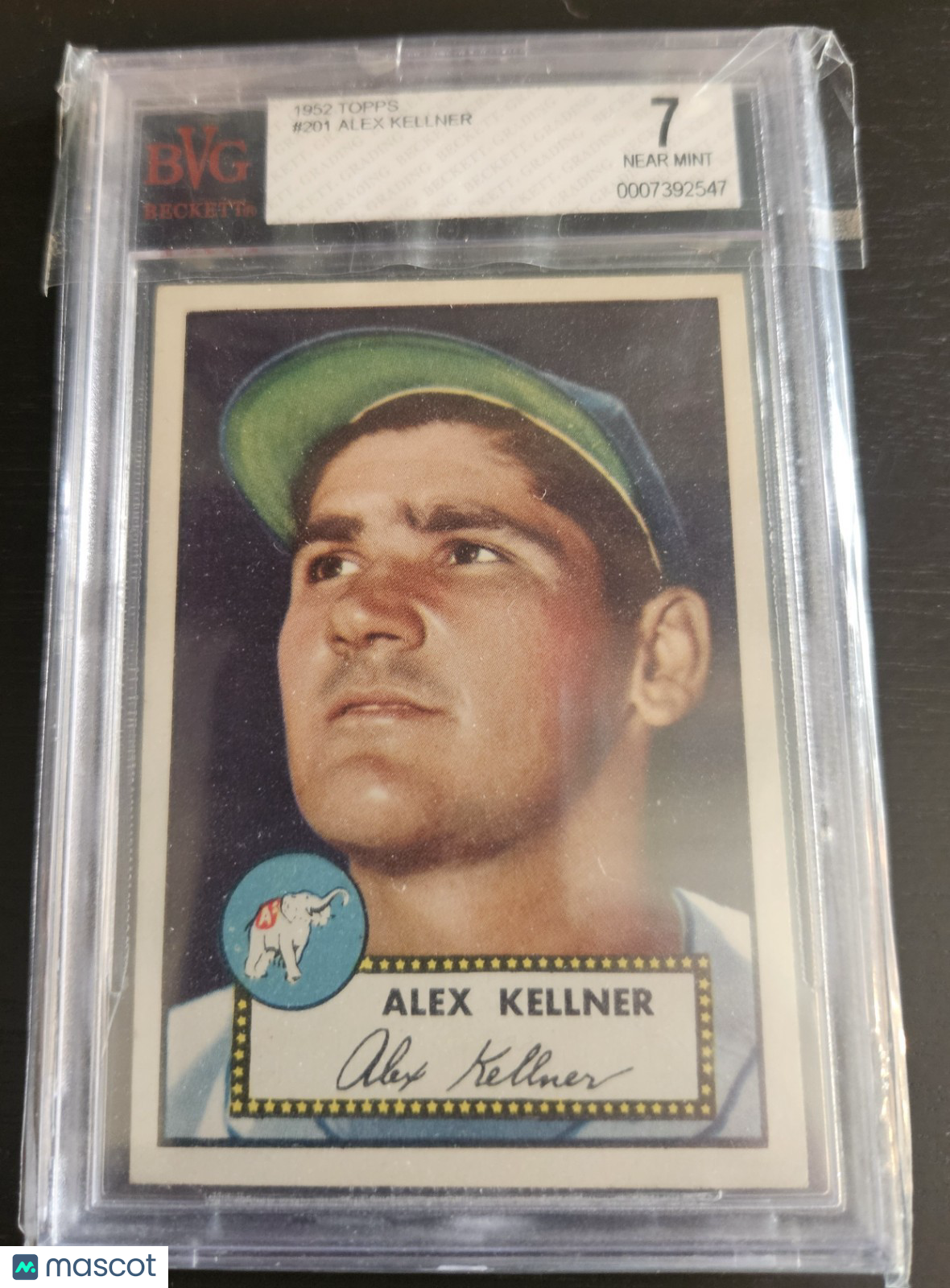 1952 Topps - Alex Kellner #201 Bvg 7