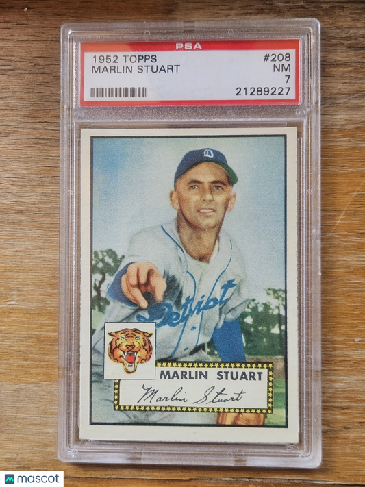 1952 Topps #208 Marlin Stuart - PSA 7