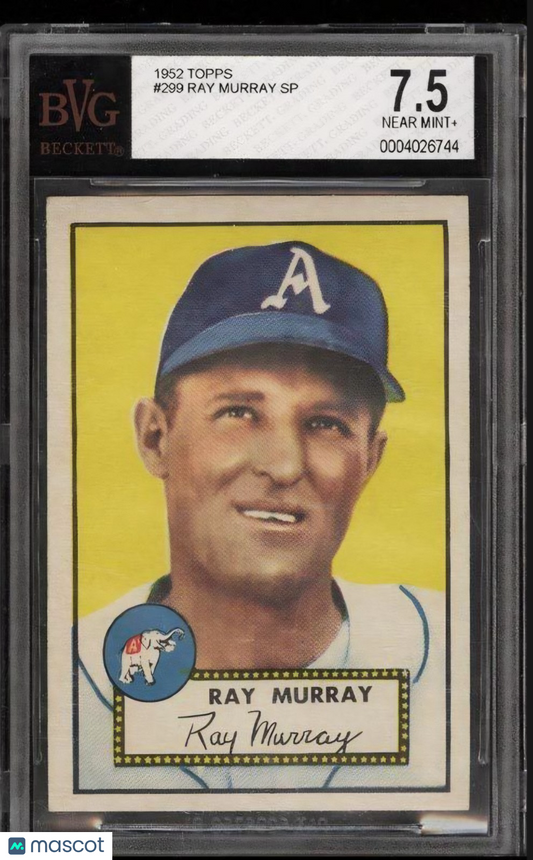 1952 Topps - Semi-High # Ray Murray #299 (RC) BVG 7.5