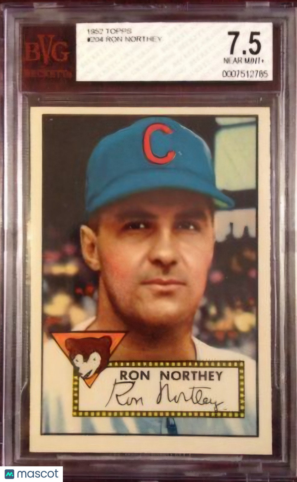 1952 TOPPS #204 RON NORTHEY BVG 7.5