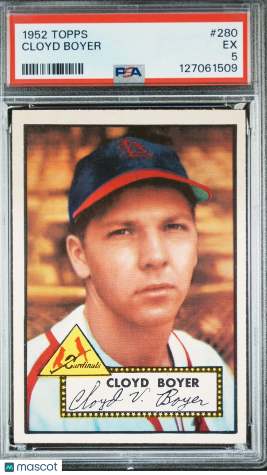 1952 Topps - Cloyd Boyer #280 Psa 5