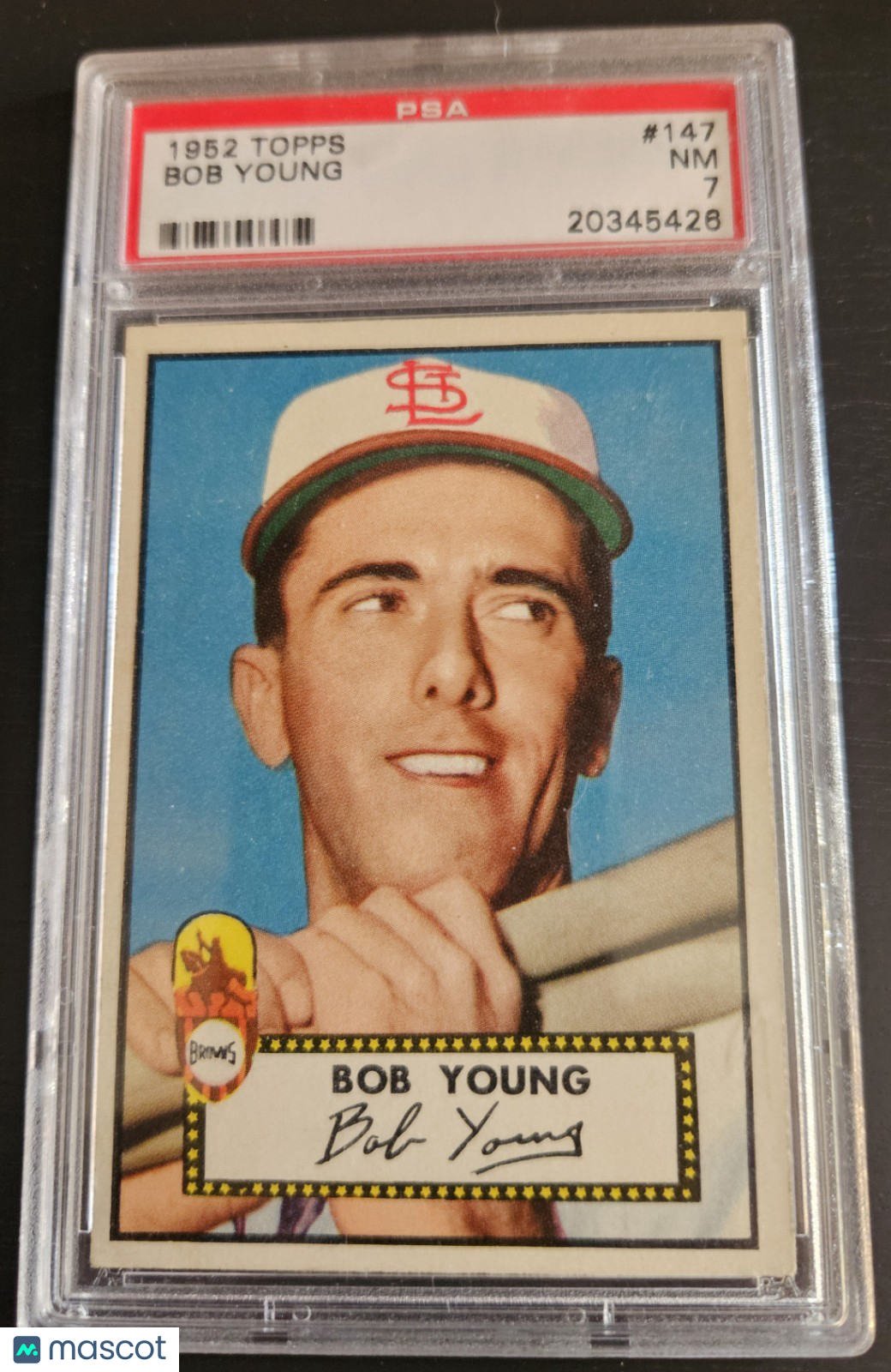 1952 Topps Bobby Young #147 Psa 7