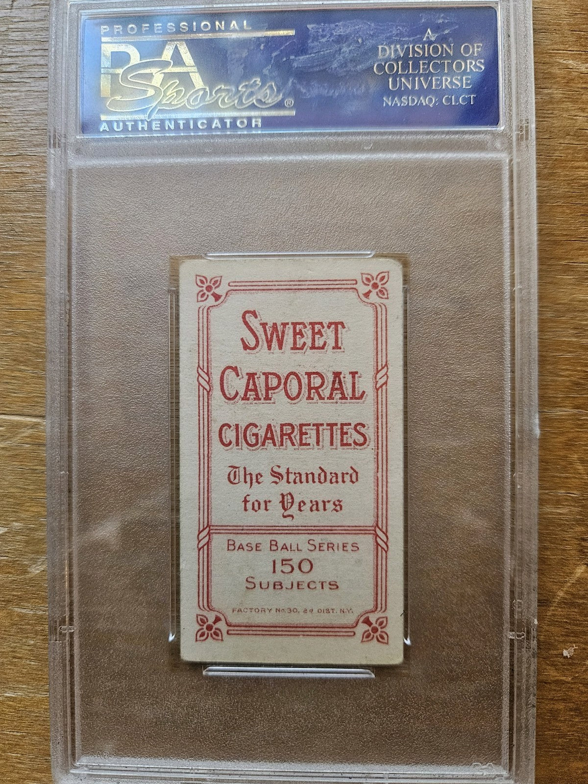 1909-11 T206 - Hal Chase - Sweet Caporal 150/30 - PSA 3 Rare variation