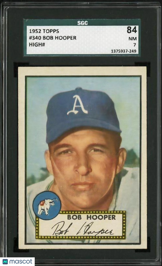 1952 Topps - Bob Hooper #340 High Number SGC 7