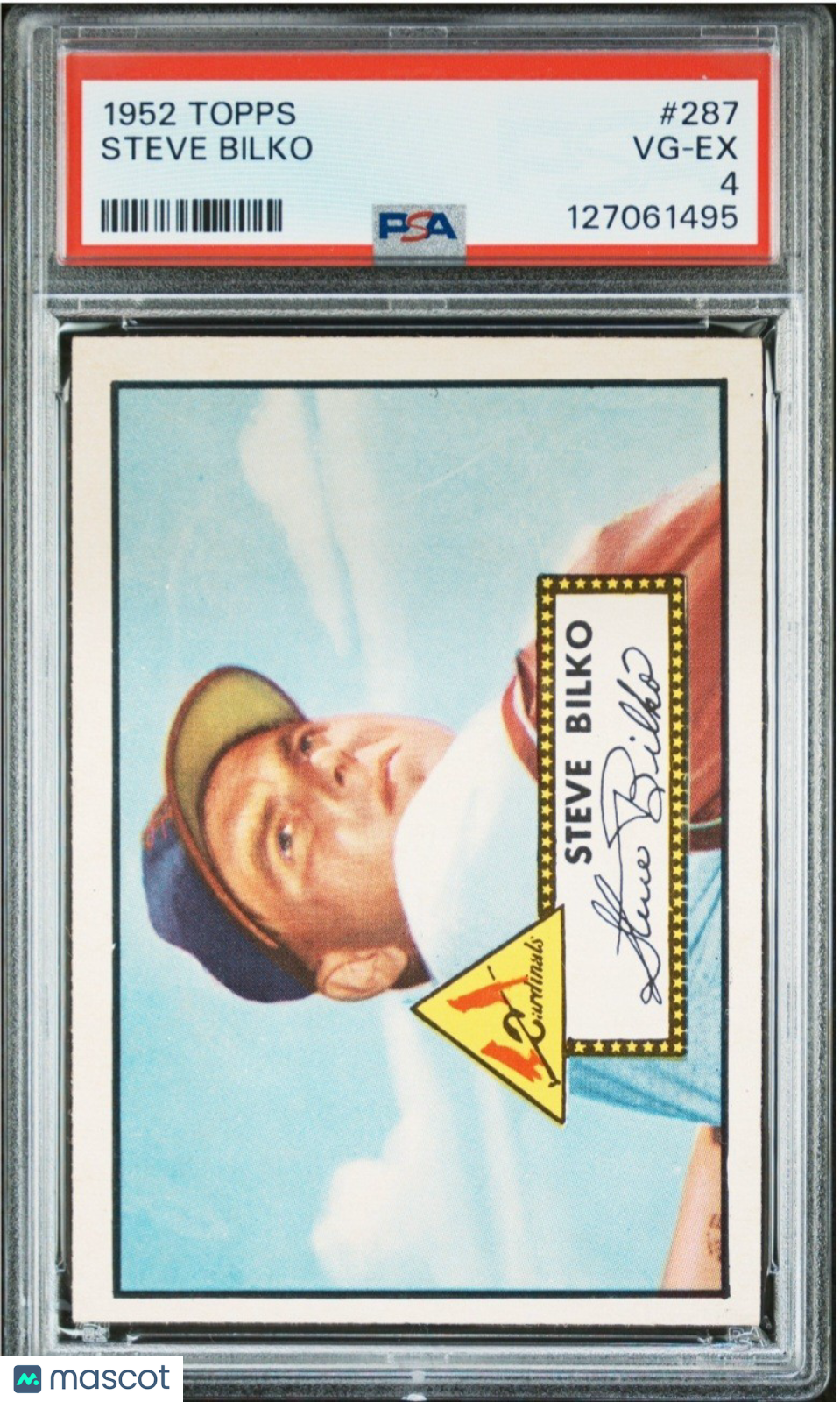 1952 Topps - Semi-High # Steve Bilko #287 PSA 4