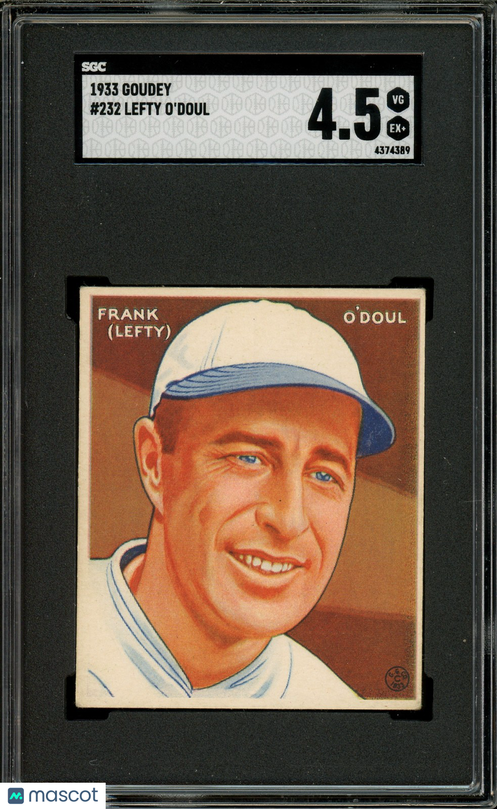 1933 Goudey  Lefty ODoul #232  SGC 4.5