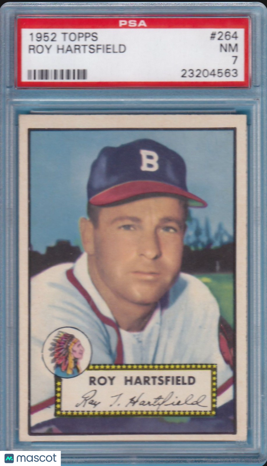 1952 Topps #264 Roy Hartsfield - PSA 7 NM