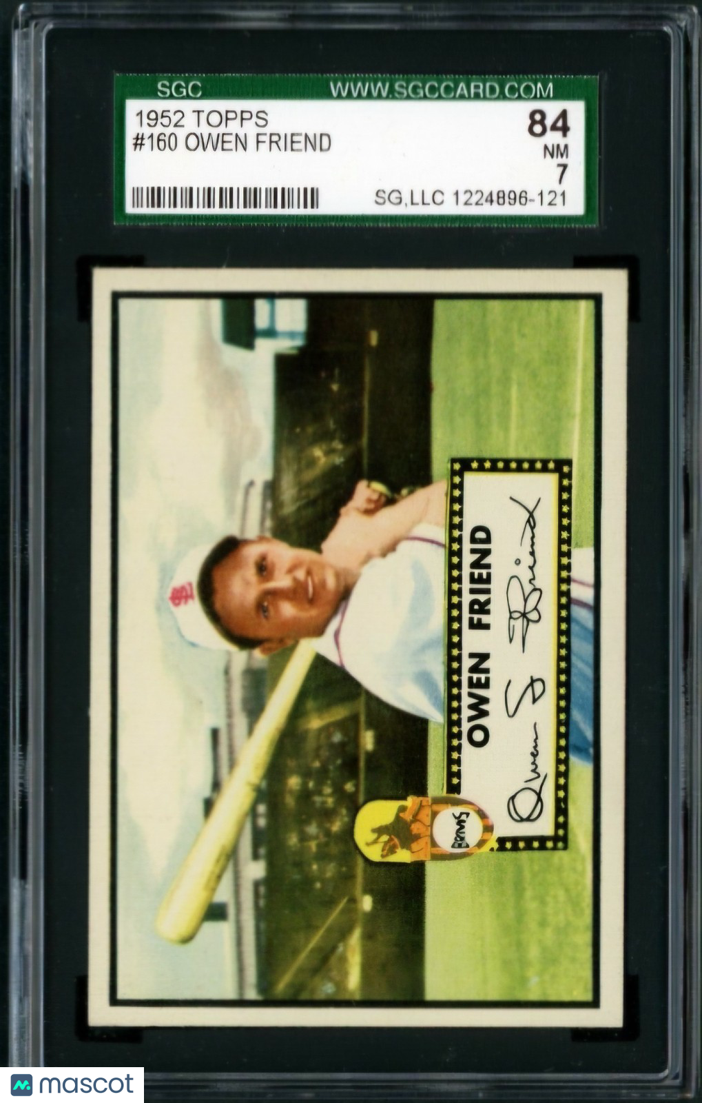 1952 Topps - Owen Friend #160 SGC 7