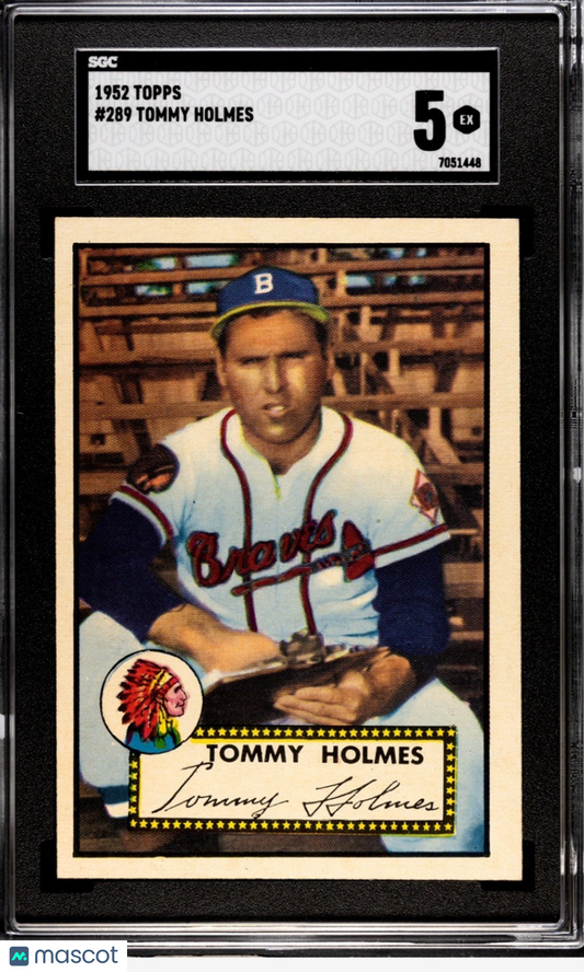 1952 Topps - Semi-High # Tommy Holmes #289 SGC 5