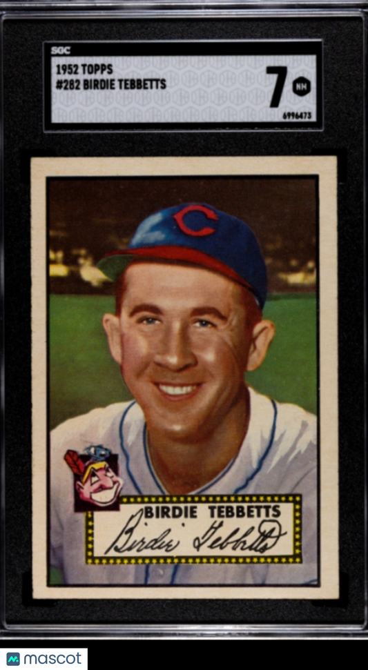 1952 Topps #282 Birdie Tebbetts  SGC 7