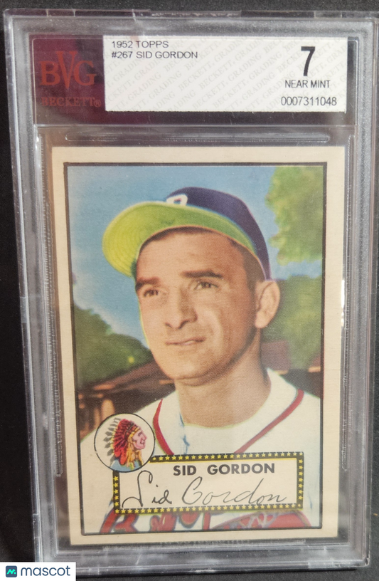1952 Topps Sid Gordon #267 BVG 7