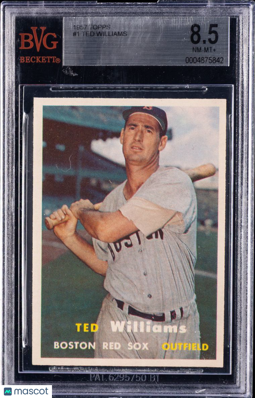 1957 Topps Ted Williams #1 BVG 8.5