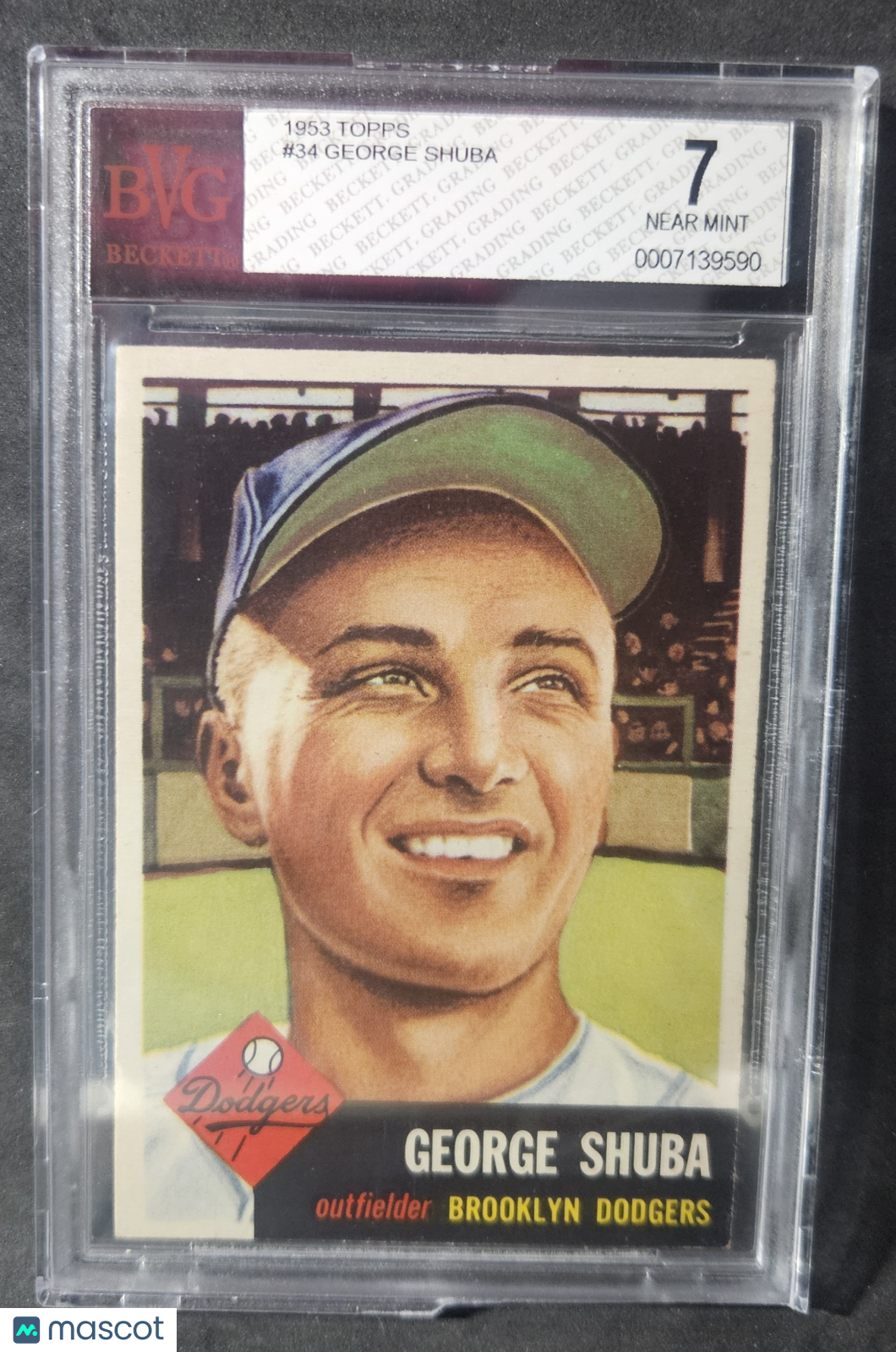 1953 Topps George Shuba #34 BVG 7