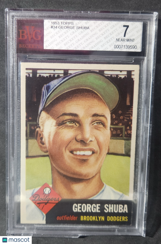 1953 Topps George Shuba #34 BVG 7