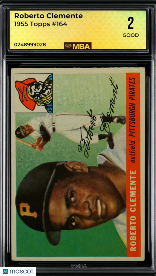 1955 Topps Roberto Clemente #164 MBA 2