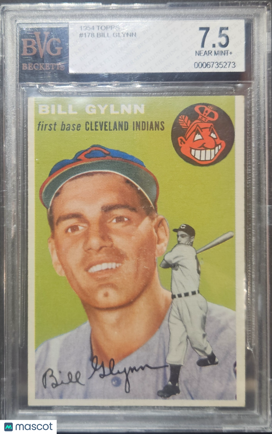 1954 Topps Bill Glynn #178 BVG 7.5