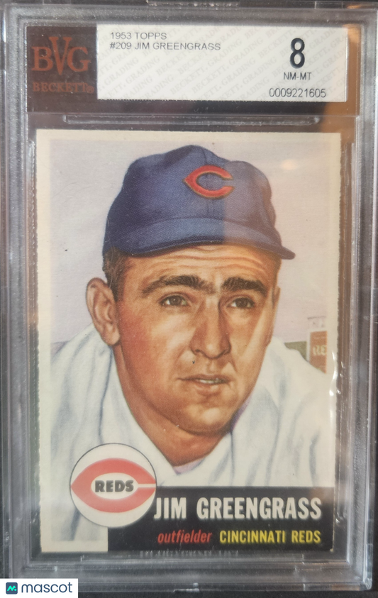 1953 Topps Jim Greengrass #209 Rookie BVG 8