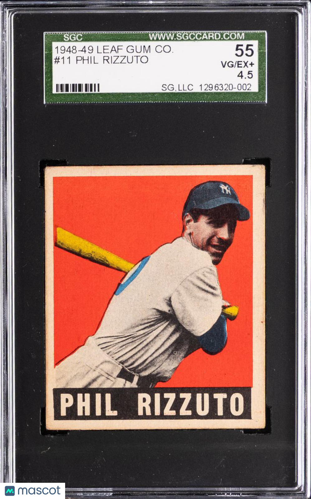 1948 Leaf Gum Co. Phil Rizzuto #11 SGC 4.5
