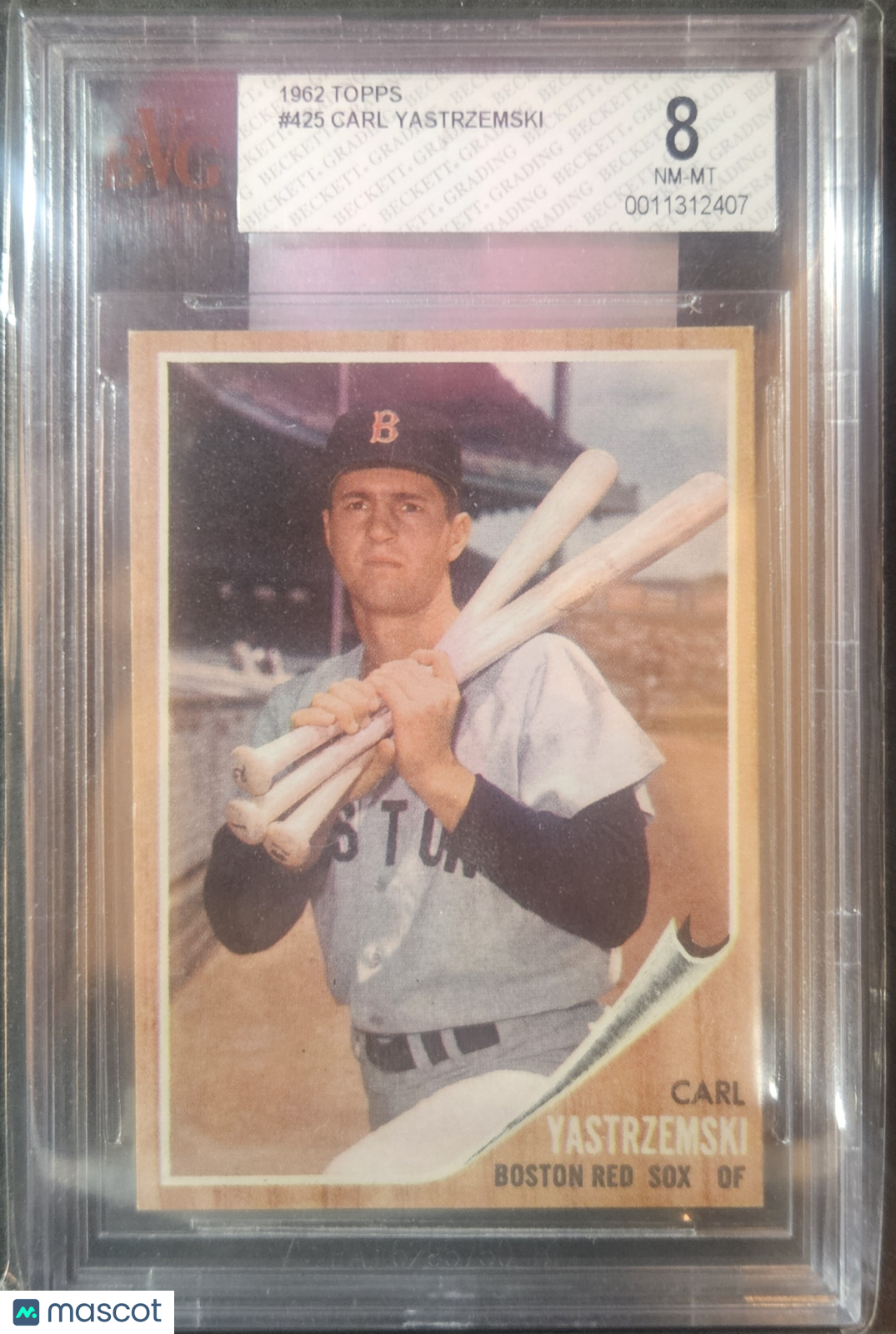 1962 Topps Carl Yastrzemski #425 BVG 8