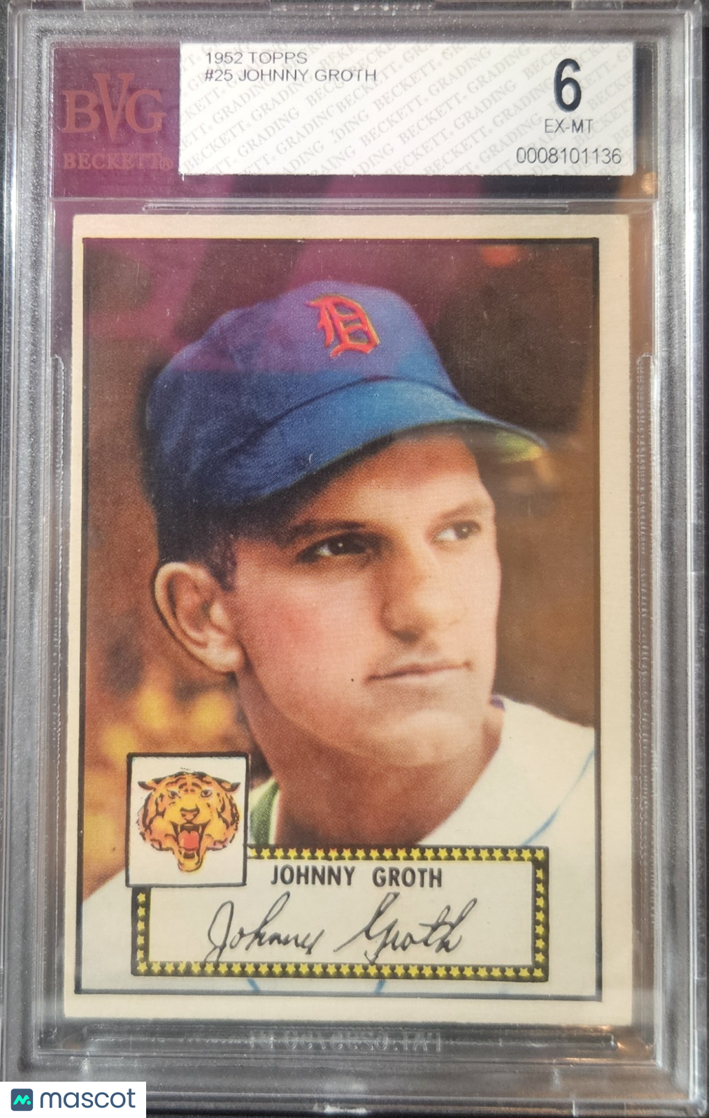 1952 Topps Johnny Groth #25 BVG 6