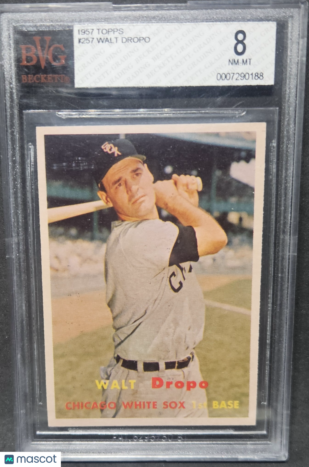 1957 Topps Walt Dropo #257 BVG 8