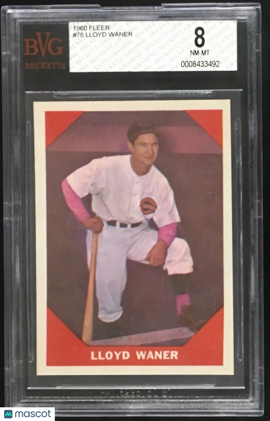 1960 Fleer Lloyd Waner #78 BVG 8