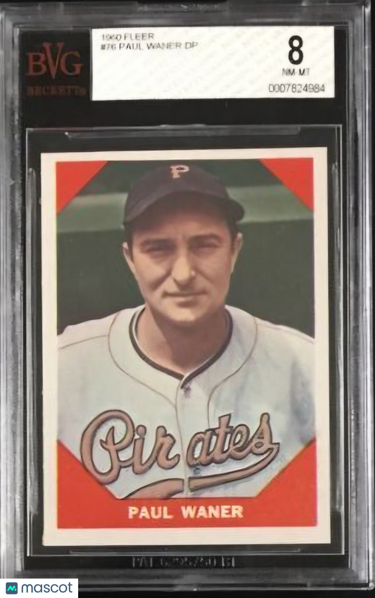1960 Fleer Paul Waner DP #76 BVG 8