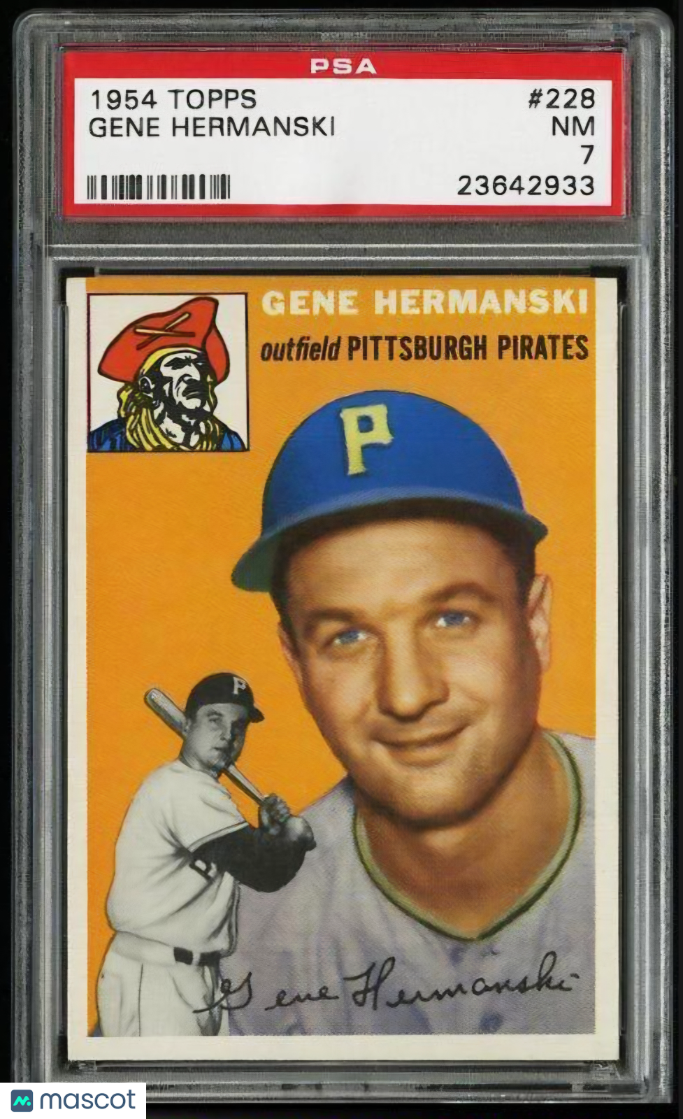 1954 Topps Gene Hermanski #228 PSA 7