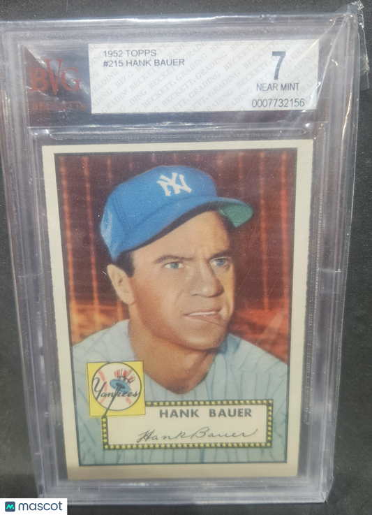 1952 Topps Hank Bauer #215 BVG 7