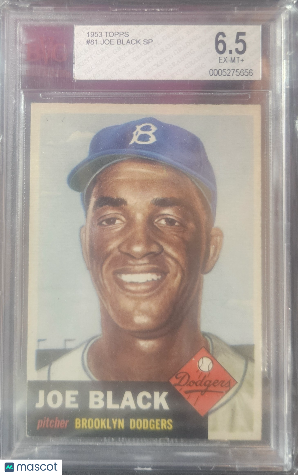 1953 Topps Joe Black SP #81 BVG 6.5