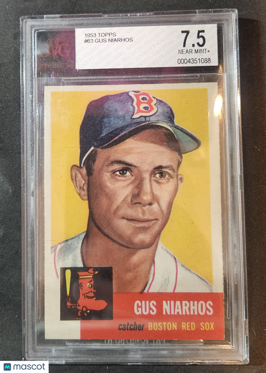 1953 Topps Gus Niarhos #63 BVG 7.5