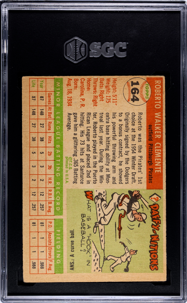 1955 Topps Roberto Clemente #164 SGC 4.5