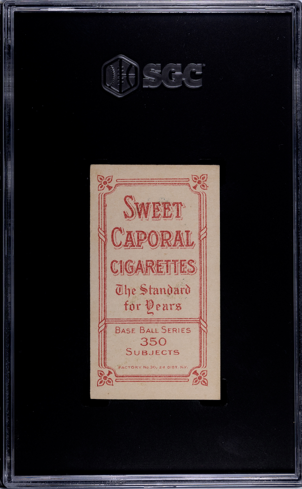1910 Sweet Caporal (T206) Frank Chance Portrait, Yellow Background SGC 5.5