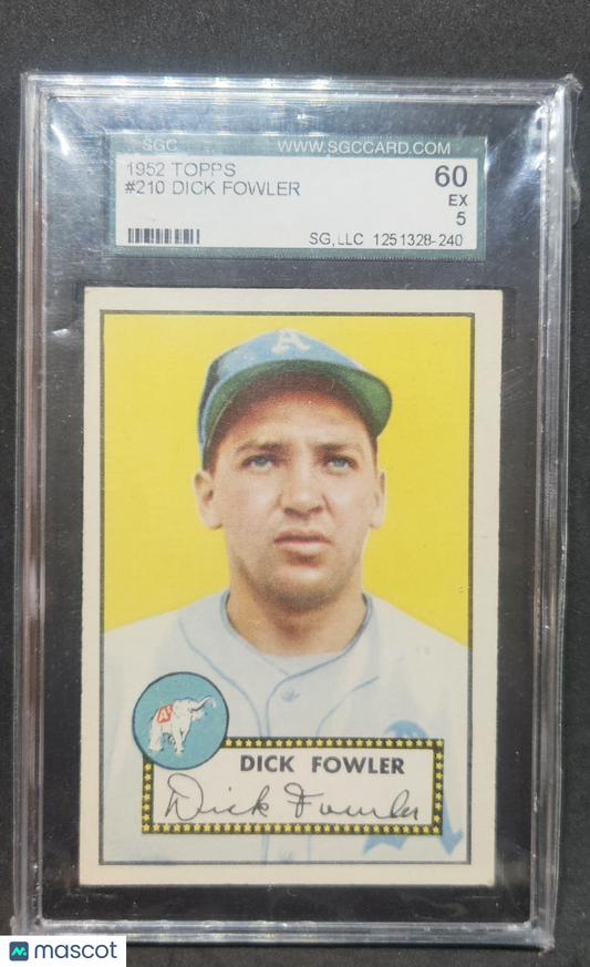 1952 Topps Dick Fowler #210 SGC 5