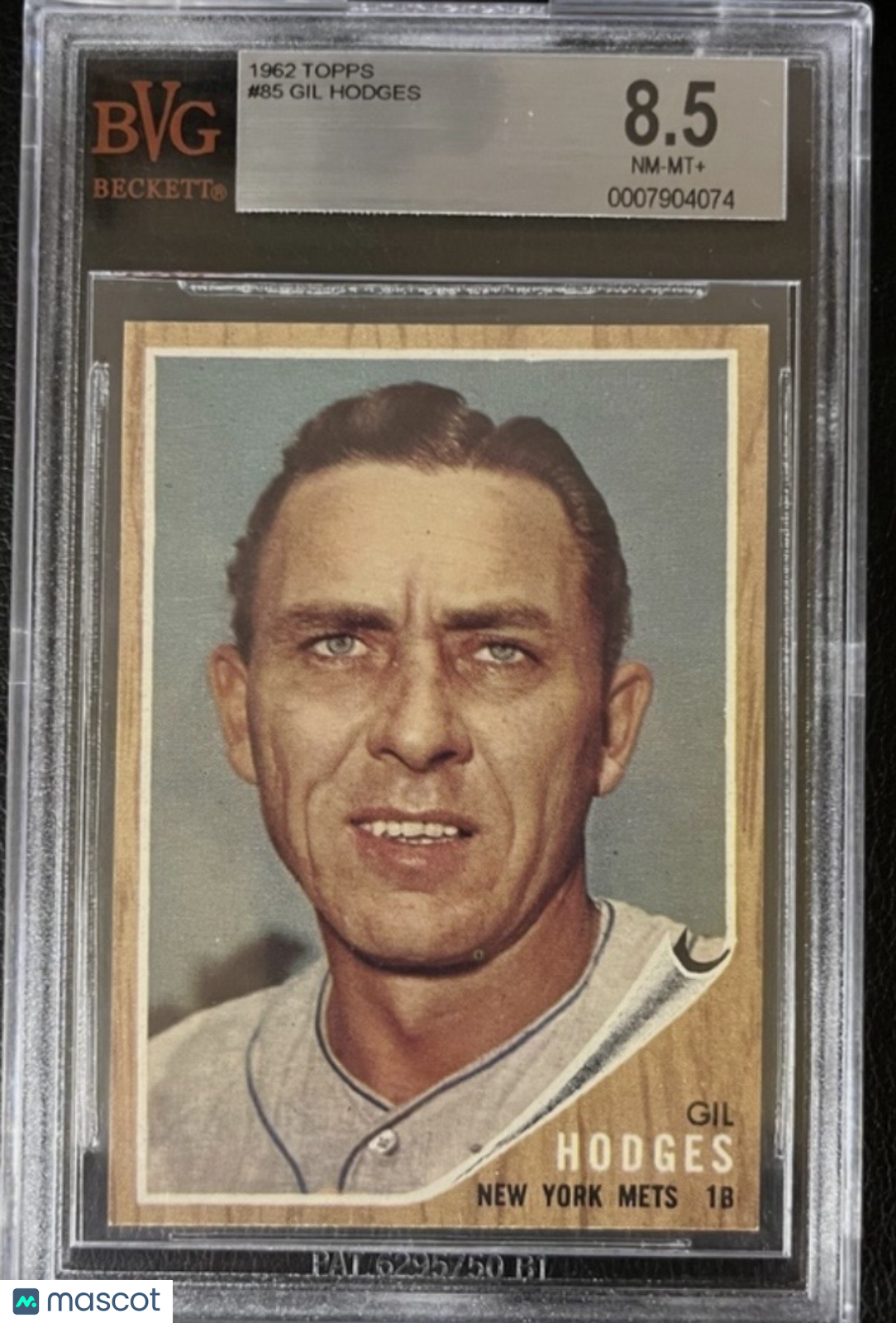 1962 Topps Gil Hodges #85 BVG 8.5