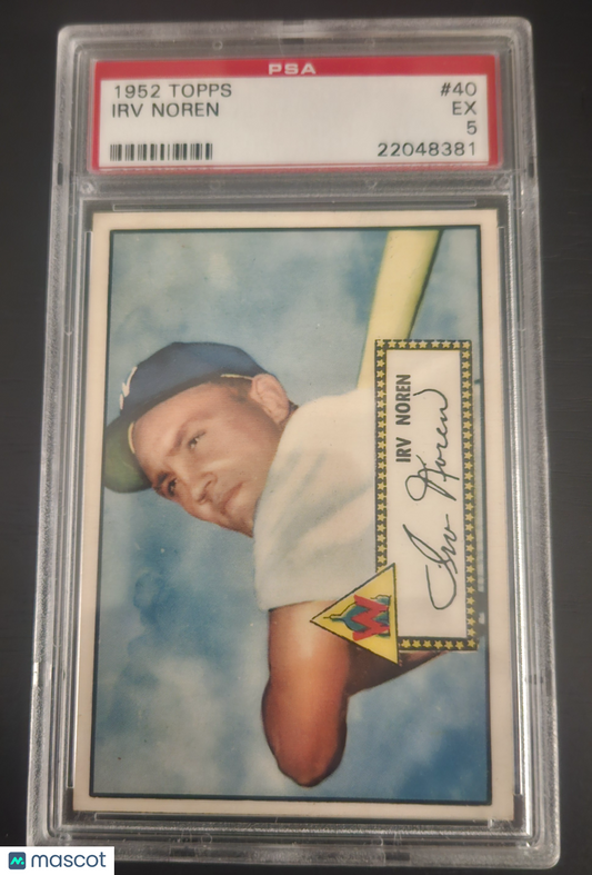1952 Topps Irv Noren #40 PSA 5