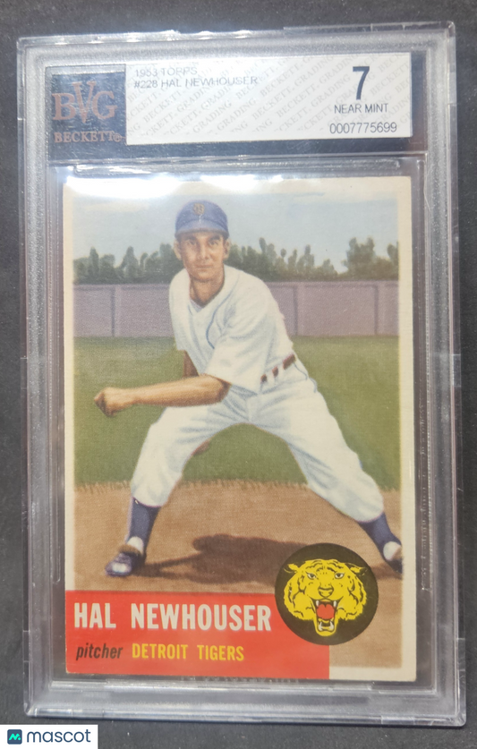 1953 Topps Hal Newhouser #228 BVG 7
